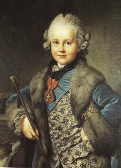 Johann Georg Ziesenis Portrait of Carl August von Sachsen china oil painting image